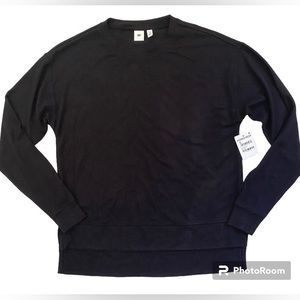 BP. Nordstroms Black Long Sleeve Crew Neck Super Soft Sleepwear Lounge T…